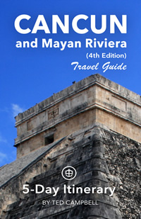 Book cover for Cancun and the Mayan Riviera in Mexico.