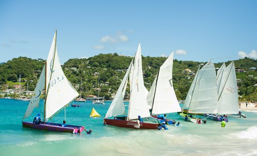 The Workboat Regatta is in Grenada is a fierce sailing race.