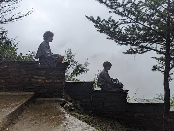 Meditating at Paro Taktsang, Bhutan.