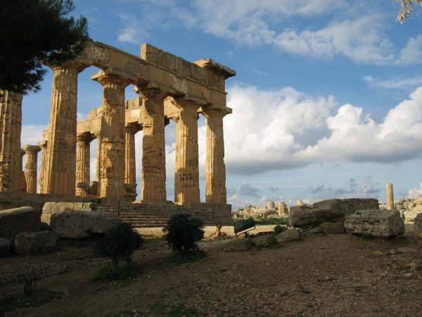 The Temple of Hera at the former ancient Greek colony of Selinunte.
