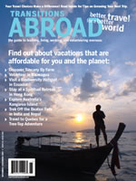 Magazine cover for yearly alternative travel.