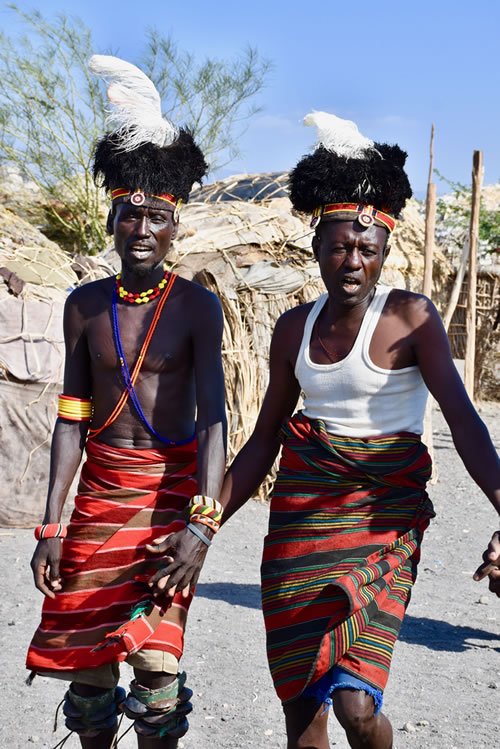 Turkana tribespeople
