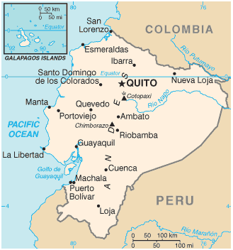 Ecuador  on Ecuador Map Gif