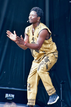 African music festival performer in Montreal.