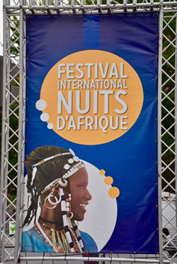 African festival poster in Montreal.