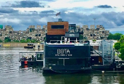 Bota Bota, a floating spa in Old Montreal.