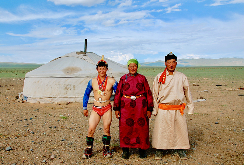 Wrestler in Mongolia