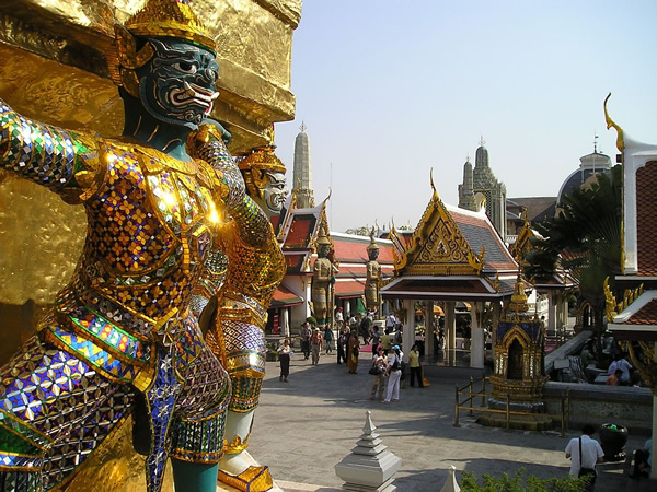 Bangkok temple in Thailand.