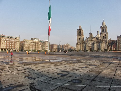 Zocalo in Mexico City.