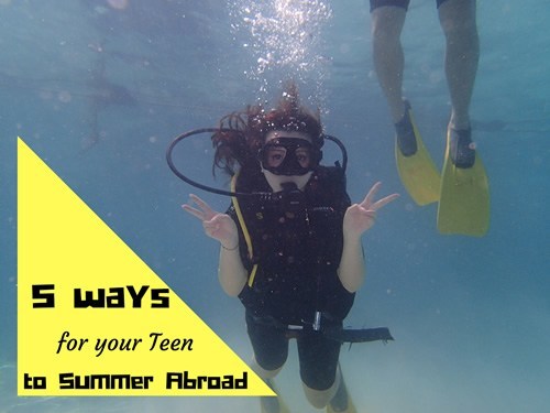 Teen summer abroad programs as a scuba diver.