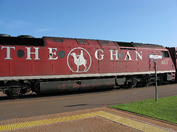 Train travel in Austalia on the Ghan.