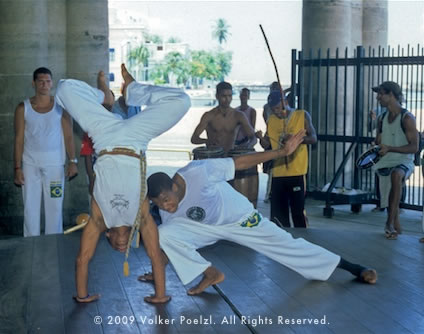 Capoeira in Brazil.