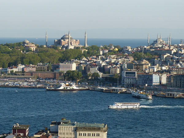 Panarama of Istanbul, Turkey.
