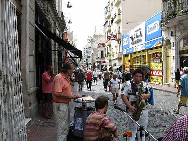 Street scene in Buenos Aires.
