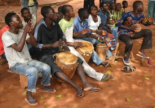 Egun drummers in Burkina Faso.
