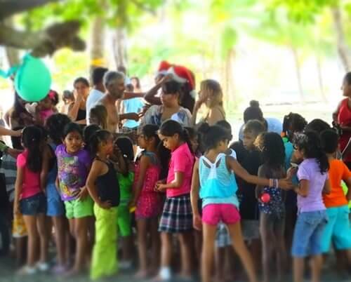 Children's Christmas in Costa Rica.