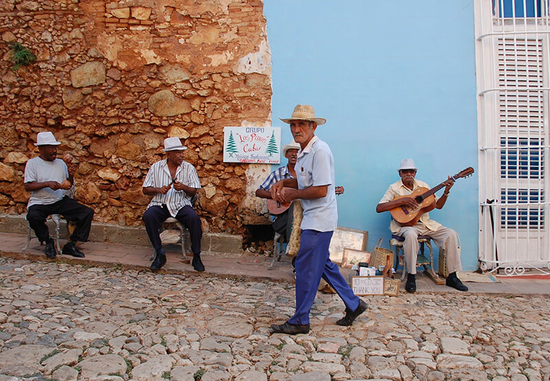 Street musicians in Cuba.