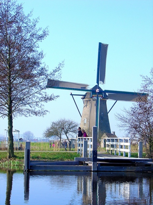 A Netherlands Kinderdijk Windmill.