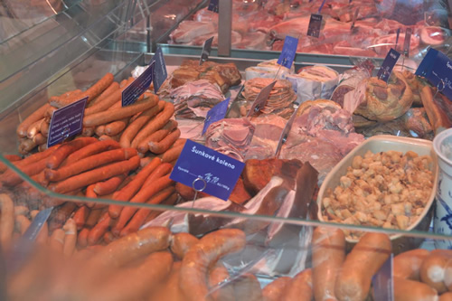 Meats at Nase Maso in the Czech Republic.
