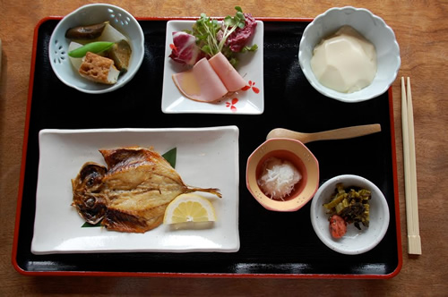 Japanese breakfast.