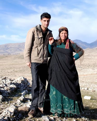Siamac and his mother in Iran.