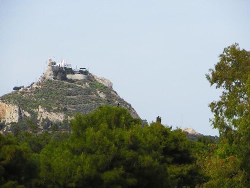 Mount Lycabettus from Hadrian Gate.