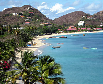 Grenada's pristine beaches.