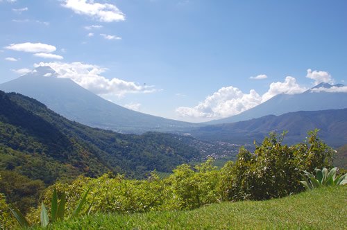 View from the Guatemalan eco-lodge.