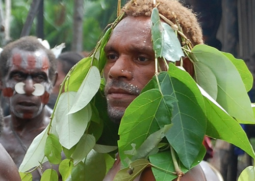 Asmat village, West Papua, Indonesia.