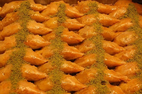 Baklava in Istanbul on the food tour.