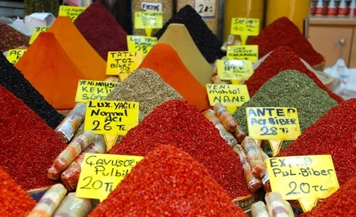 Spice market in Istanbul.