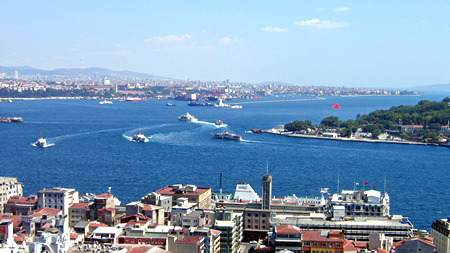 Galeta tower view in Istanbul.