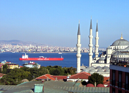 Sea of Marmara in Istanbul, Turkey.