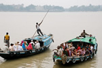 Kolkata boats in India.
