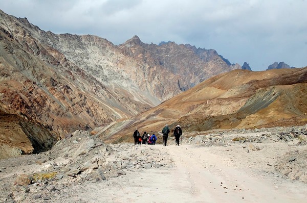 Hiking in the Markha Valley.