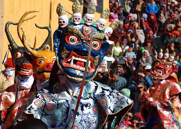 The festival in Ladakh, India is a great photography subject.
