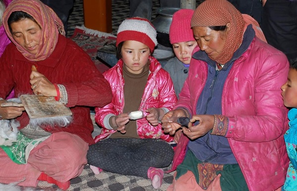 Filting workshop with villagers in Ladakh.