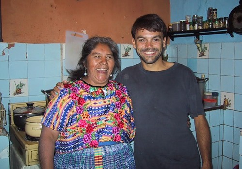 The author and Spanish teacher Alejandra in Quetzaltenango, Guatemala.