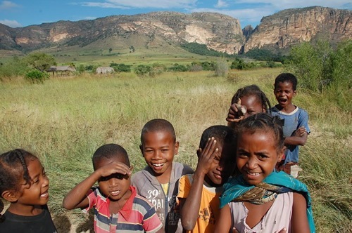 Children in Bara, Madagascar.