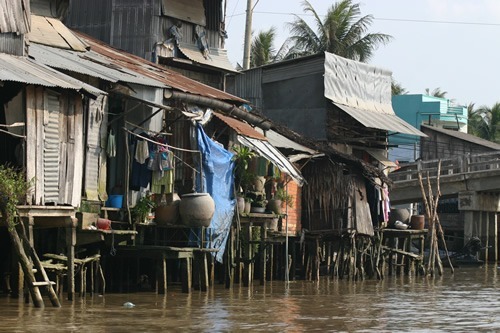 Mekong River housing.