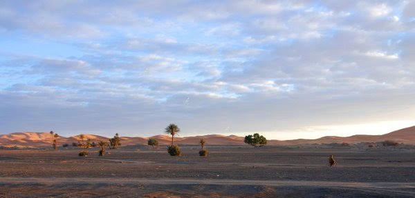 The sand dunes of Merzouga.