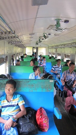 Passengers on the circle train.