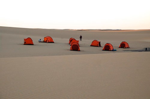 Camping in the Sudan desert: Silence, space, and star gazing.