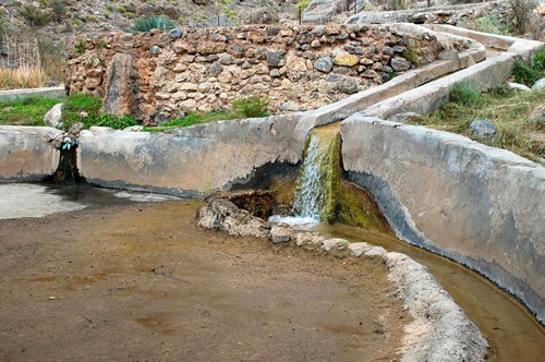 The falaj, an ancient irrigation system in Oman.