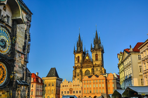 Cathedral and architecture in Prague.