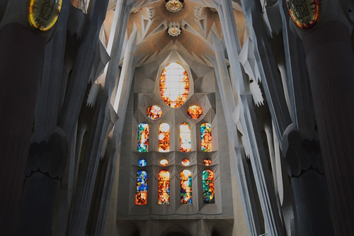 Nave of La Sagrada Familia.