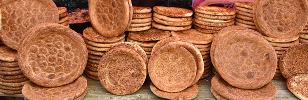 Bread stall at the Friday Muslim Market.