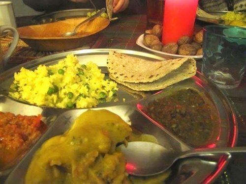 Jasbir’s Indian food.