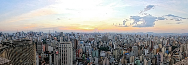 Sao Paulo skyline.