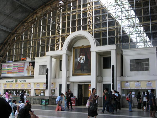 Bangkok is the hub for Southeast Asian train travel.